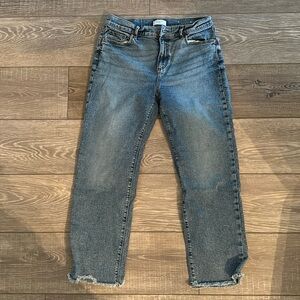 Loft Petite Straight Cropped Jeans.